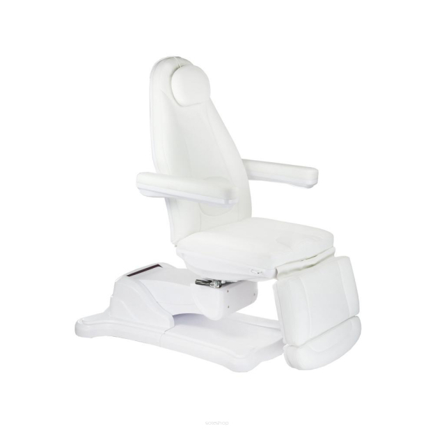 Elektryczny fotel kosmetyczny Mazaro BR-6672 Biały